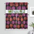 thumbnail image 2 of Pioneer Kitchen Curtains and Valance Set 36 Inch Tier Vintage Roses Pattern 3 Pieces Set Dining Room Small Curtain Drapes Cafe Curtains Valance for Home Decor Rod Pocket, 2 of 6