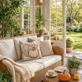 thumbnail image 4 of Btomtd Pumpkin Throw Pillow Cover 18 x 18 Inch, Fall Thanksgiving Couch Pillow Cases, Decorative Cushion Cover for Sofa Porch, Brown, 4 of 7