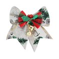 thumbnail image 1 of Crowdstage Christmas Decorative Bow with Bell Pendant, for Christmas Living Room, Entrance Hall Decoration, 1Pack, 1 of 5