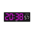 thumbnail image 2 of Gmluru Clock Digital LED Alarm Clock Multi-function Alarm Clock Desktop Clock Temperature Display Multi-set Alarm Clock Date Week Temperature Display Brightness Adjustable, 2 of 9