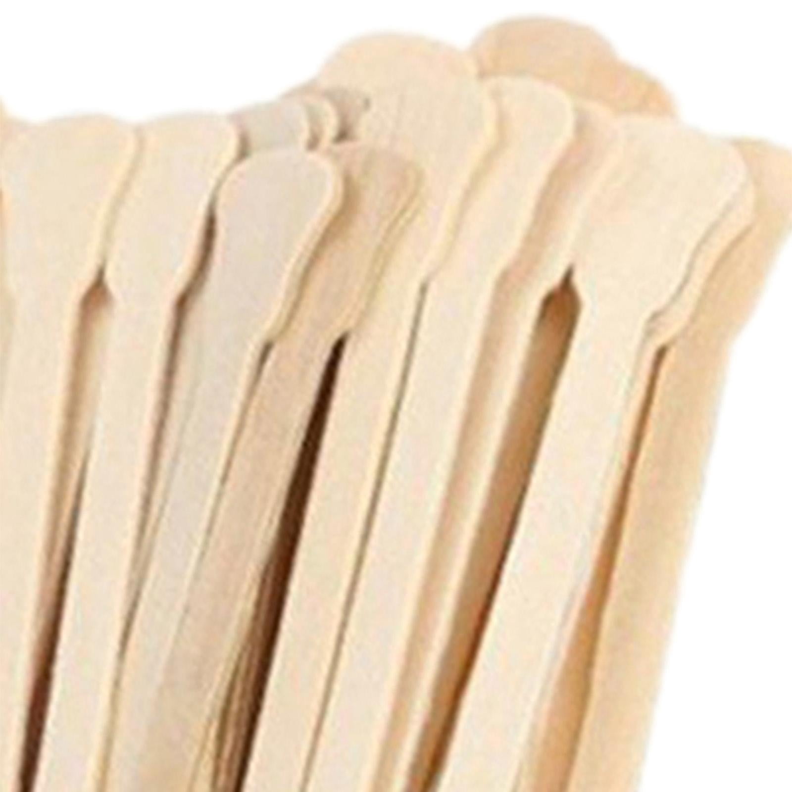 Stgfyxgs 5x100x Wooden Stick Disposable for Home Eyebrow