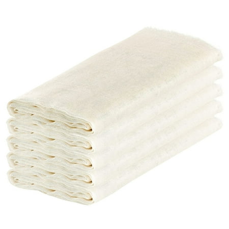 

Muslin Cloths for Cooking Pack of 5 (50X50CM) Unbleached Cotton Reusable and Washable Cheese Cloths for Straining