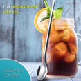 thumbnail image 3 of Cuchara de té helado con mango, cucharilla, cuchara para helado, cucharas mezcladoras de acero inoxidable, juego de 2 TUNC Sencillez, 3 of 5