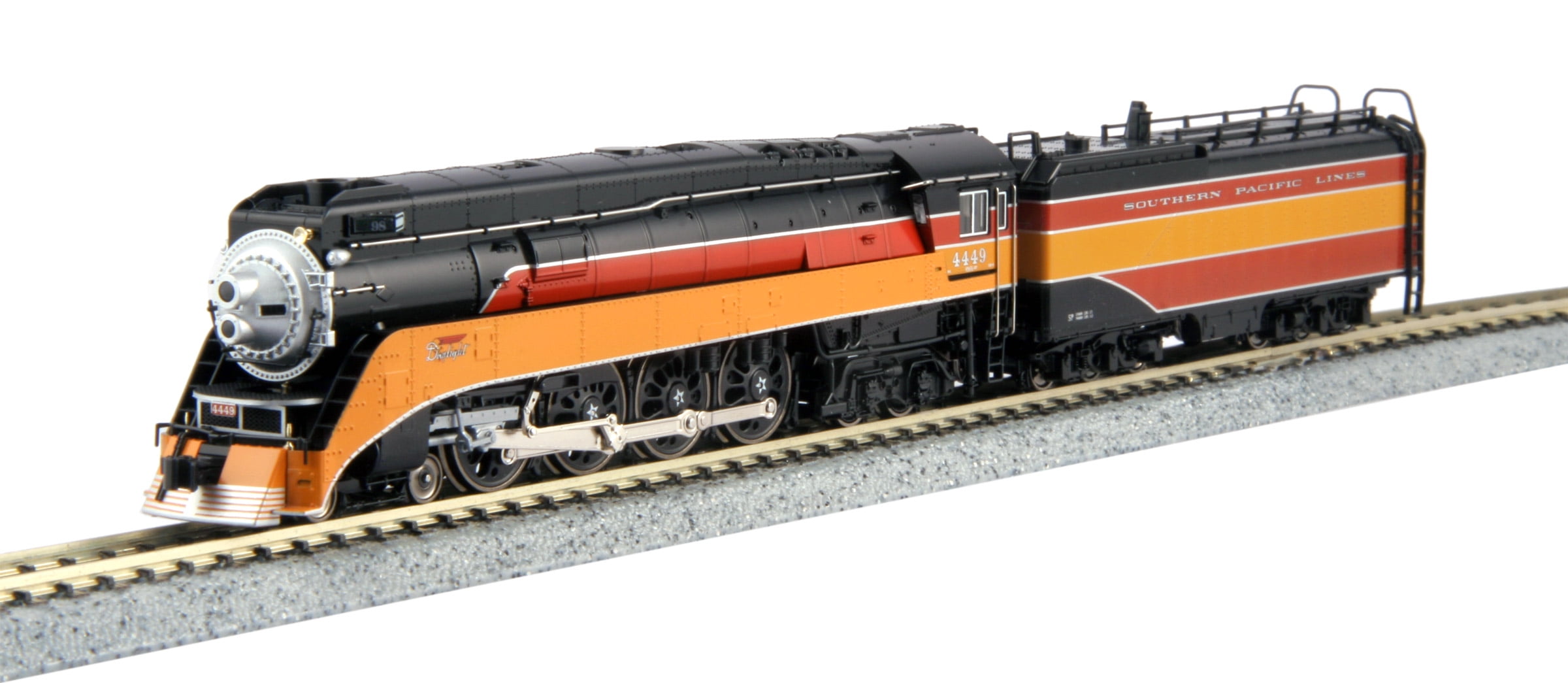 Kato 126 0307 N Southern Pacific Daylight 4 8 4 Gs 4 Seam Locomotive