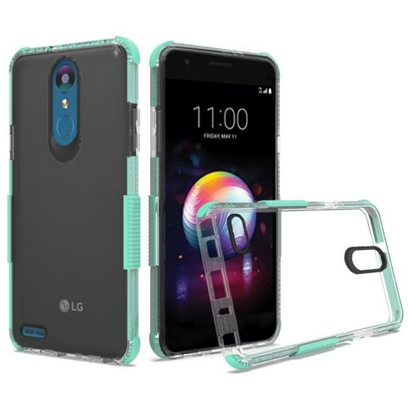 GSA Shockproof Bumper Case For LG K30 & K10 (2018) Clear Teal