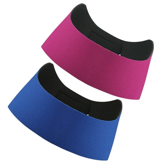 UPKOCH 2Pcs Ear Headband Swim Ear Headbands for Swimmers Ear Protection Blue and Deep Pink Non-Slip Design