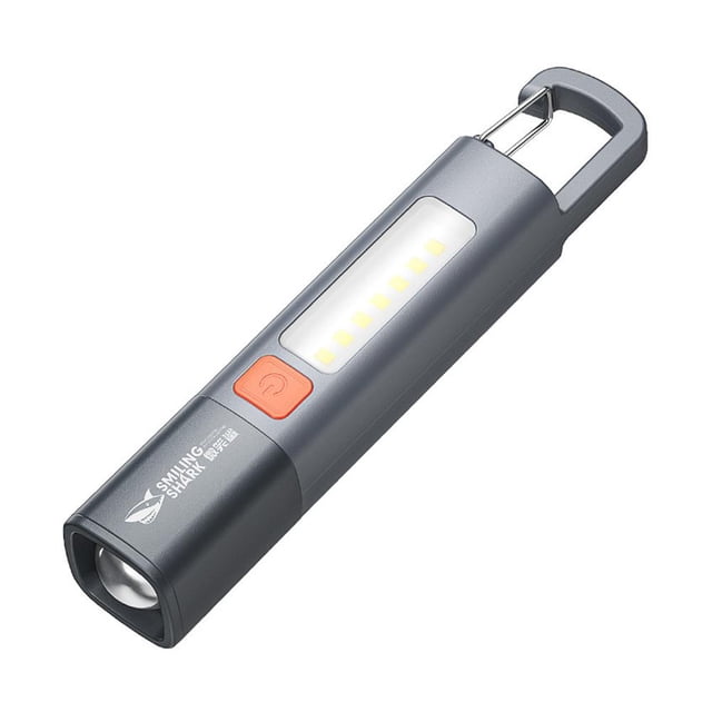 YSABOXY 1200mAh Long-range LED Zoom Flashlight with COB Floodlight Side Lights