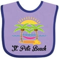 thumbnail image 3 of Inktastic St. Pete Beach Florida Vacation Girls Baby Bib, 3 of 4