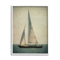 thumbnail image 5 of Stupell Industries Lone Sailboat People Relaxing Quiet Ocean Landscape Painting White Framed Art Print Wall Art, Design by Graffitee Studios, 5 of 5