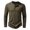 Olive Green, variant on WREESH Mens Casual Workout Shirt Solid Long Sleeve T Shirt Button Up Crewneck Pullover Soft Breathable Undershirt Wine