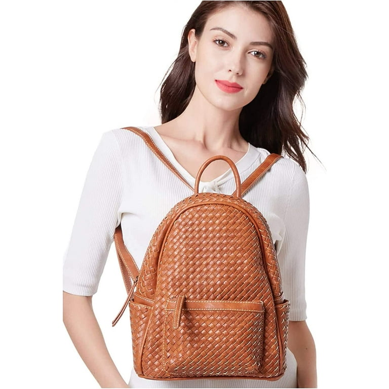 Woven backpack purse clearance