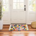 thumbnail image 4 of Yayeee Doormat for Indoor Entrance 32" x 20" Non Slippery Floor Rug, Abstract Triangles, 4 of 8