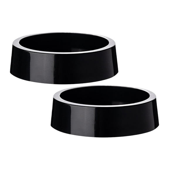 Set of 2 Rubber Chair Leg Caps Floor Protectors Furniture Coasters Cups Home Accessories Black