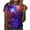 Purple-C, variant on Penkiiy Galaxy Printed Shirt,Women's Shirts Unisex 3D Graphic Print Fashion T-Shirts for Adults Teens Novelty Casual Tee Tops XL Coffee