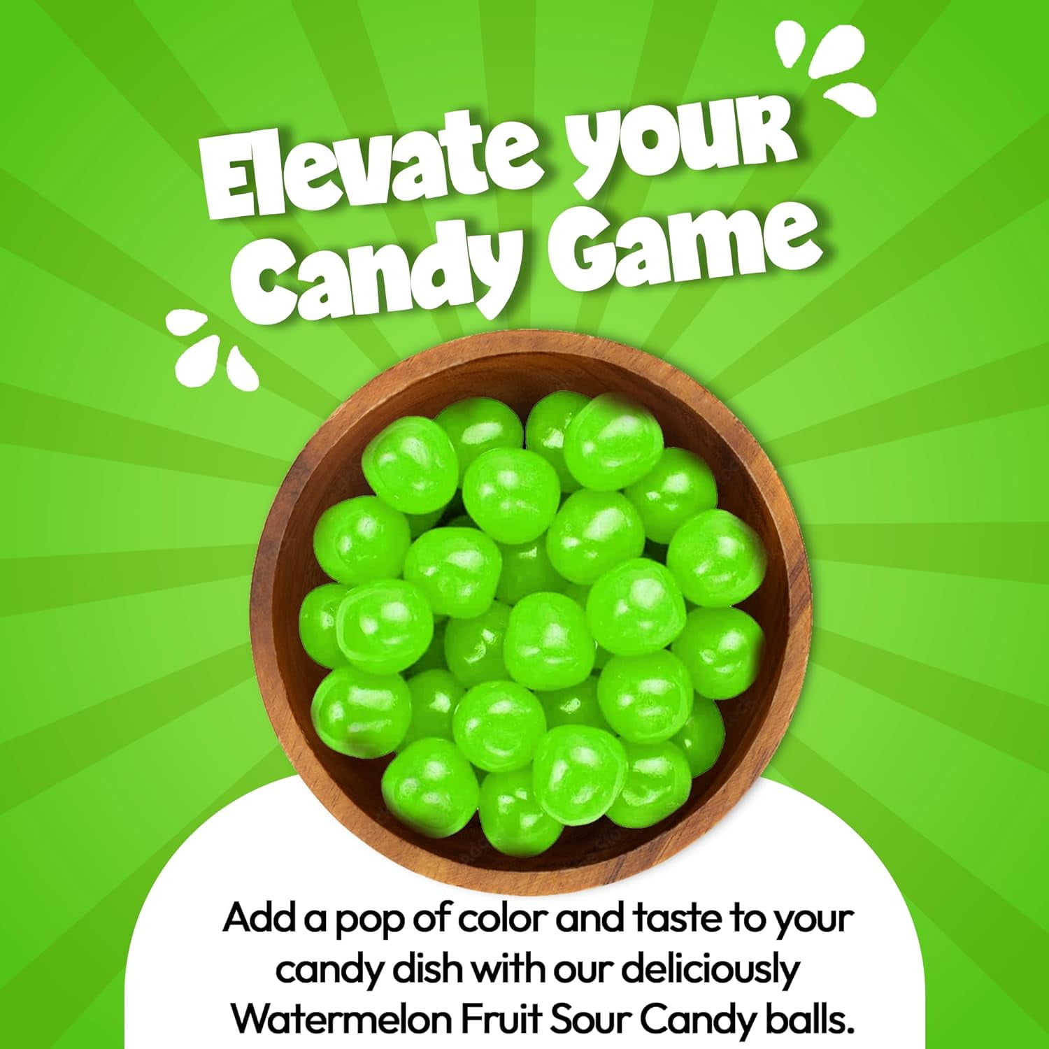 NY Spice Shop Watermelon Sour Balls- 5 Pound - Healthy Snacks - Bulk Candy Balls - Assorted Candy Sour Balls