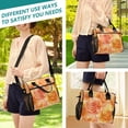 thumbnail image 5 of Small Cooler Bag Lunch Bag Portable Meal Bag Work Meal Bag Outdoor Meal Bag Travel Meal Bag Picnic Meal Bag Going Out Meal Bag Orange Roses Seamless, 5 of 6