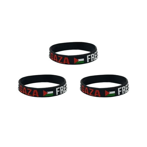 New Flag Bracelet Flag Wristband Intaglio Color Fill Delicate Pattern Jewelry Men And Women Silicone Bracelet Tennis Bracelet