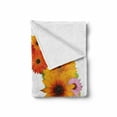 thumbnail image 2 of Letter D Soft Flannel Fleece Throw Blanket, Alphabet with Various Different Daisies Chamomiles Colorful Summer Petals, Cozy Plush for Indoor and Outdoor Use, 60" x 80", Multicolor, by Ambesonne, 2 of 6