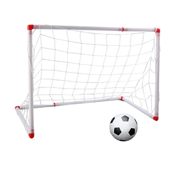 LeeQinersw 33 Inch Small Size Portable Soccer Goal Toy Set with Pump, Game Toy Gift 86CM