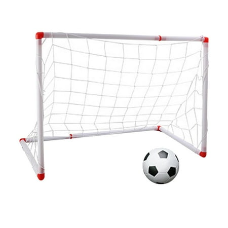 LeeQinersw 33 Inch Small Size Portable Soccer Goal Toy Set with Pump Game Toy Gift 86CM