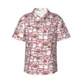 thumbnail image 2 of Xecao Kawaii Pig print Hawaiian shirt - a stylish short-sleeve button-down for men, perfect for casual beach and tropical outings., 2 of 9