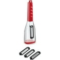 thumbnail image 2 of Slap Chop No Mess Peeler for Fruits and Vegetables | Attached Chamber Catches Peels and Mess | 3 Interchangeable Sharp Blades | Easy to Clean, Dishwasher Safe, 2 of 6
