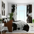 thumbnail image 3 of Brown Cow Divet Cover Set Twin, 3 Pieces Bed Cover Black White Cow Farmhouse Bedding Set for Kids Boys Girls, 3 of 3