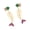 A, variant on Fashionable Fishbone Drops Earrings With Enameled Detailing And Long Dangling Design For Women