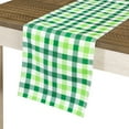 thumbnail image 5 of Northlight Chemin de Table à Carreaux Verts 72 Pouces, 5 of 5