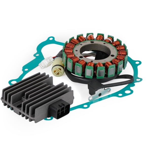 Estator magnético + rectificador de voltaje + junta para Yamaha YFM450 Grizzly 450 2011-2016