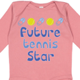thumbnail image 4 of Inktastic Future Tennis Star Baby Boy Boys Long Sleeve Baby Bodysuit, 4 of 5