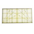 thumbnail image 1 of Ruler de costura Patchwork cosido plantilla plantilla manual costura pintura ropa herramienta de medición escuela escuela 3x15cm amarillo AweSitey HA012297-01, 1 of 7