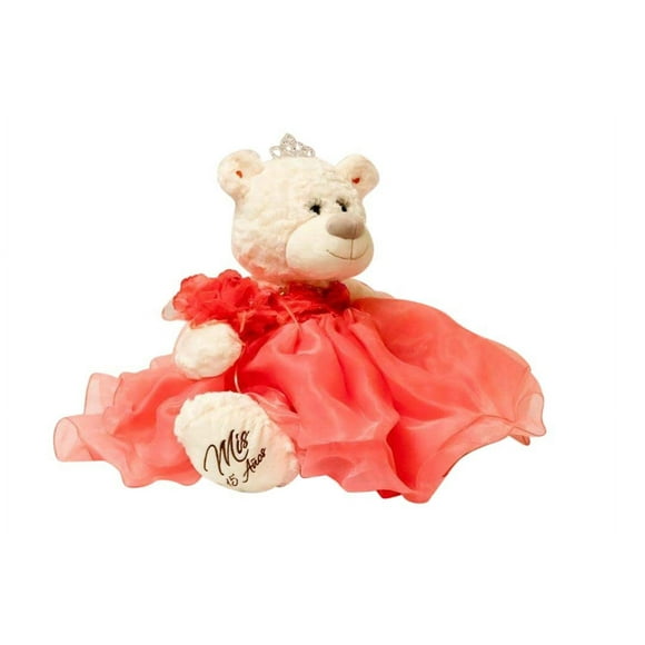 Kinnex collections by Amanda 20 Quince Anos Quinceanera Last Doll Teddy Bear with Dress (centerpiece) Flamingo B16831-20