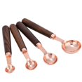 thumbnail image 4 of 4 unids/set de tazas medidoras de acero inoxidable de oro rosa, cuchara medidora para el hogar, utensilio para hornear en la cocina, 4 of 8