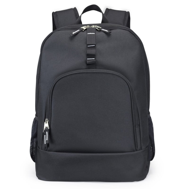 Basic Laptop Backpack Student Bookbag Simple School Bag Black - Walmart.com