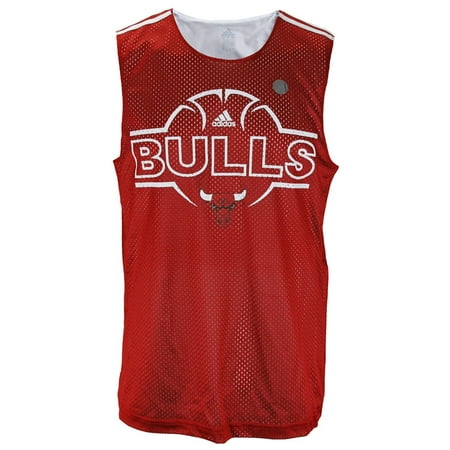 Authentic Nba Basketball Jersey - Adidas NBA Basketball Men's Chicago Bulls Hoops Sleeveless Jersey Tank, Red