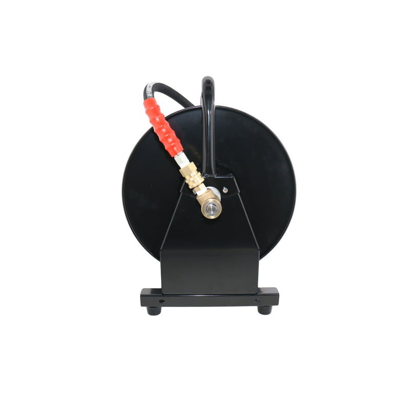 Erie Tools 5000 PSI 3/8 x 200' Hose Reel for High Pressure Power Washer and Sewer Jetter