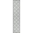 thumbnail image 6 of Well Woven 2' x 7' Runner Non-Slip Moroccan Trellis Low Grey Rug, 6 of 7