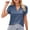 Navy, variant on RMGVDSD Women's 2025 Fashion Tops Women's V Neck T Shirt With Chiffon Pompom Casual Summer Top Trendy Going Out Tops