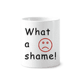 thumbnail image 1 of Por el contrario. Cepillo de dientes titular de la pluma Mug de ceramica blanca taza 350ml, 1 of 2