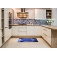 thumbnail image 6 of Ahgly Company Machine Washable Indoor Square Transitional Light Slate Blue Area Rugs, 3' Square, 6 of 7