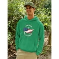 thumbnail image 2 of Land Of Free Home Of Brave Hoodie Men -Image by Shutterstock, Male Small, 2 of 4