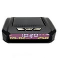 thumbnail image 2 of Solar Car Digital Clock Portable Car Thermometer Clock with Date Auto Truck Dashboard Clock Multi-Functional 5V Electronic Time Monitor Calendar Time Date Temperature LCD Display Wiring F, 2 of 6