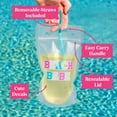 thumbnail image 5 of Paris Hilton 16 Ounce Reusable Drink Pouch Set with Straws, Beach Babe, 8 Pack, 5 of 9