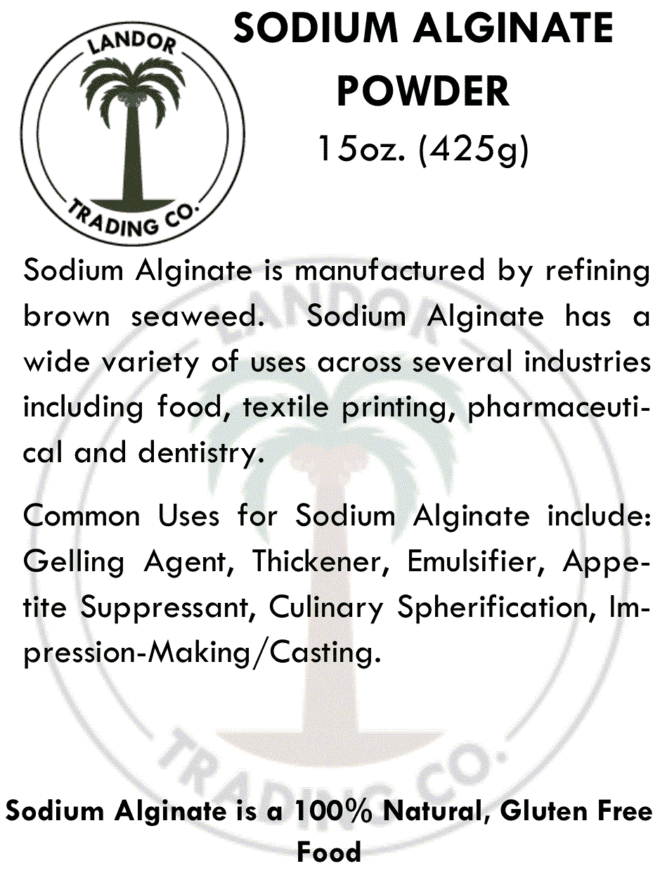 LATA 1 LB - Alginato De Sodio (Sodium Alginate) Algin – NTD