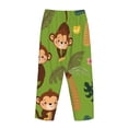 thumbnail image 5 of Sigee Monkeys Swinging from Palms Print Women's Soft Pajama Pants - Breathable and Comfortable Lounge Sleep Bottoms with Elastic Waistband and Pockets-Small, 5 of 9