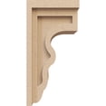 thumbnail image 3 of 6"W x 6"D x 12"H Wide Highland Rough Cedar Woodgrain TimberThane Corbel, Primed Tan, 3 of 6