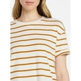 thumbnail image 5 of Time and Tru Women's Cotton T-Shirt Dress with Short Sleeves, Sizes XS-XXXL, 5 of 6