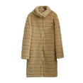 thumbnail image 4 of AOOCHASLIY Women's Winter Coat Clothes Women Solid Furry Faux Jacket Long Sleeve Warm Outerwear Overcoat, 4 of 5