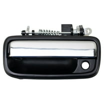 TRQ Metal Outside Exterior Door Handle Chrome & Black LH Side for Toyota Tacoma DHA37777